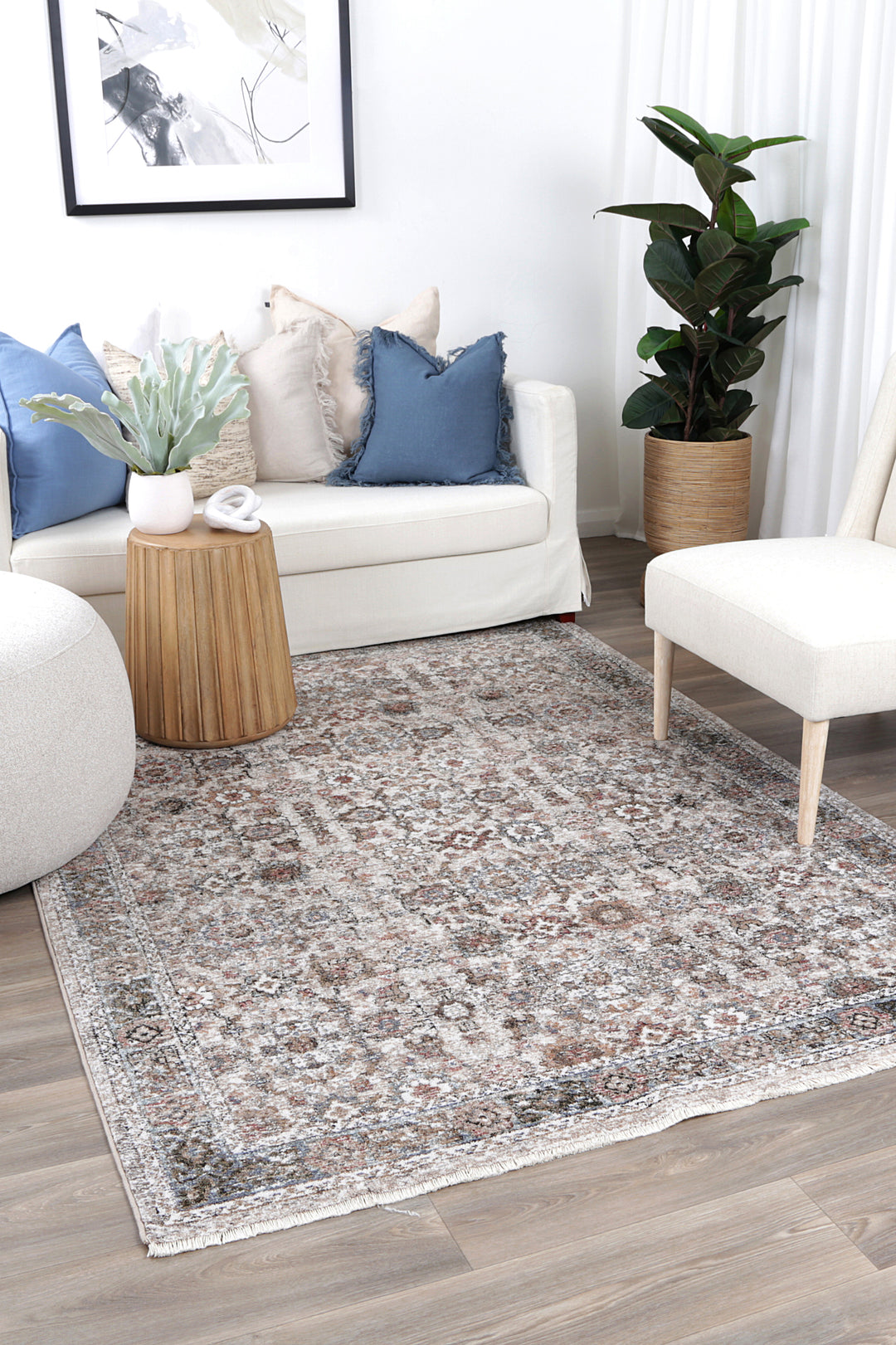 Chobi Vintage  Cedercroft  Beige/Rust Rug