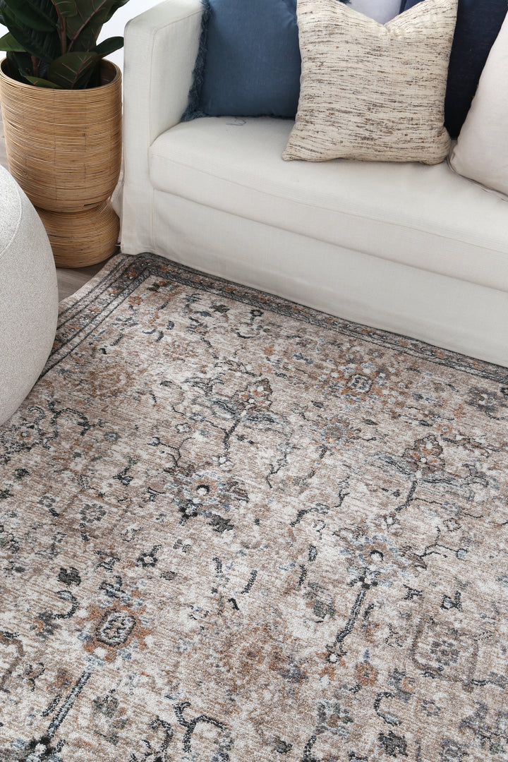 Chobi Vintage Parklane Beige  Rug