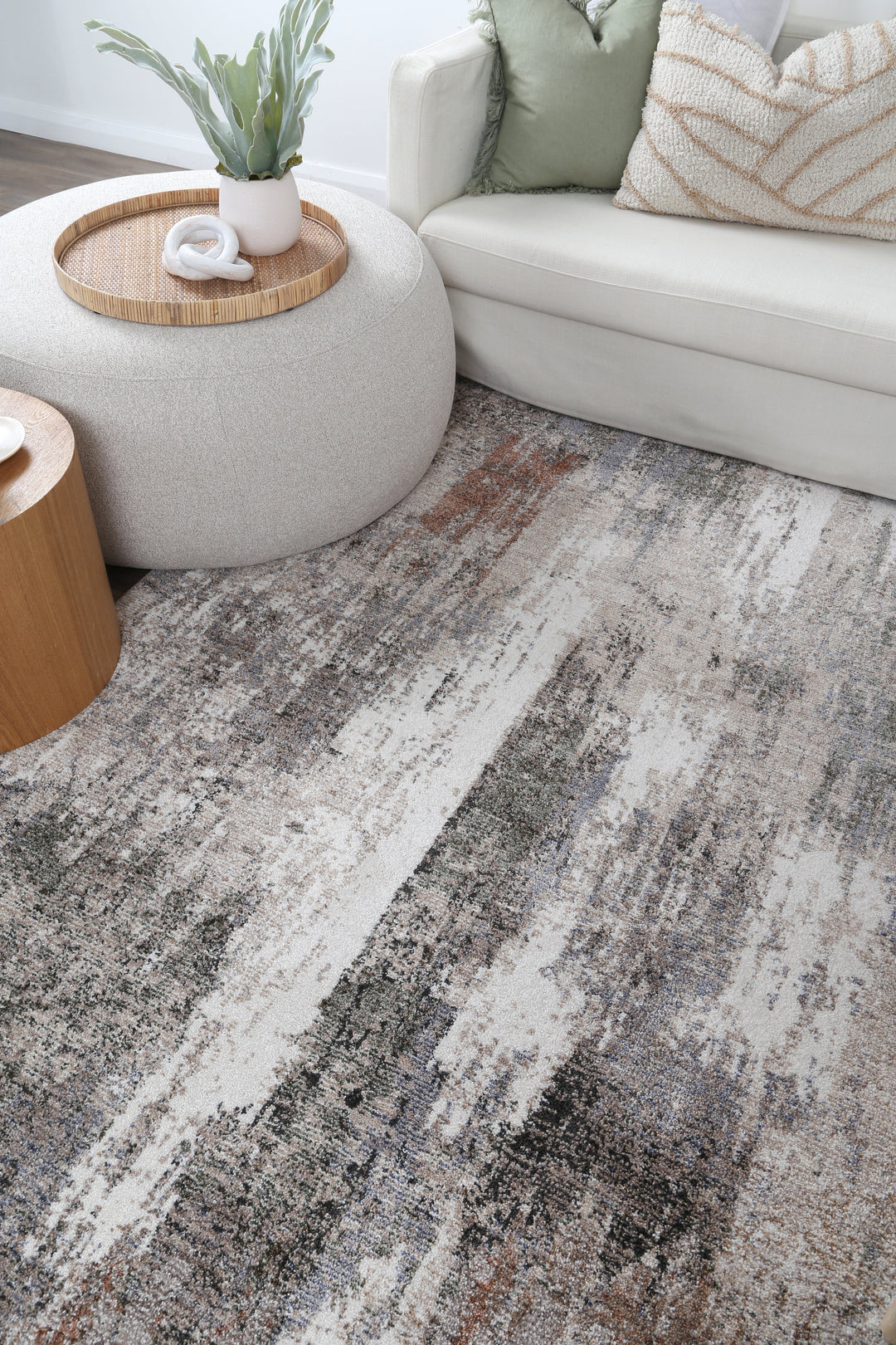 Chobi VIntage Fallstaff Rust/ Green Rug