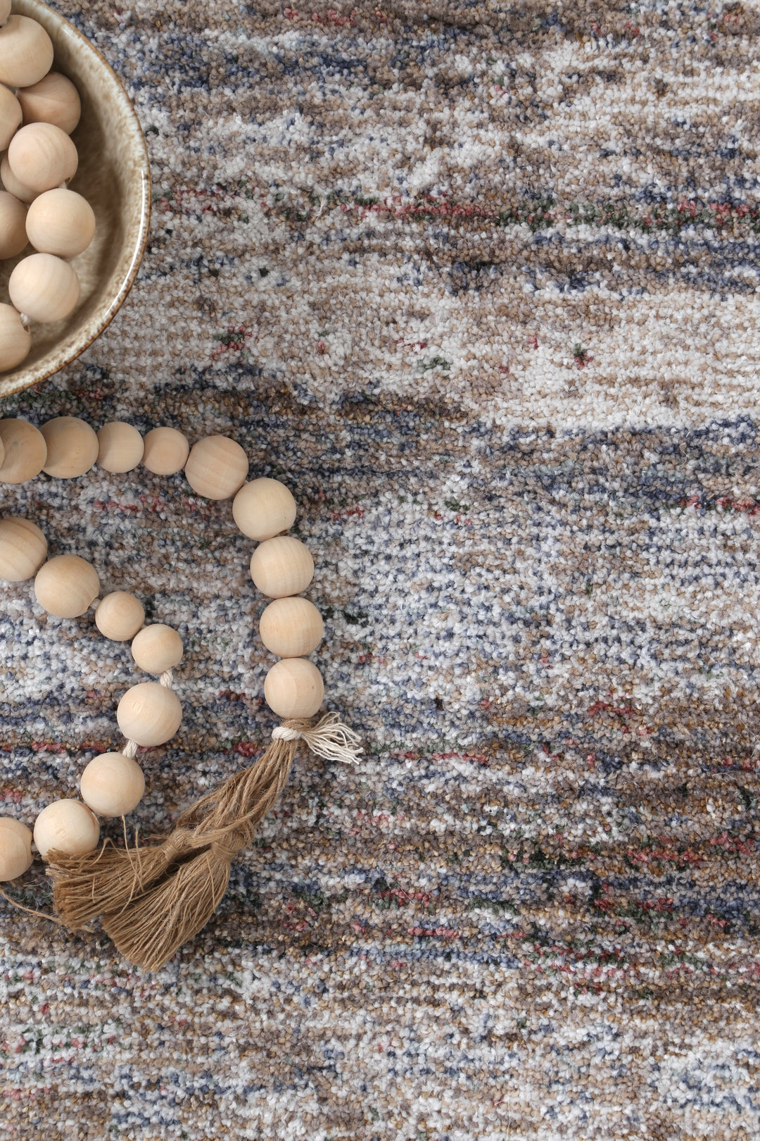 Chobi Vintage Mayfield Beige/ Blue Rug