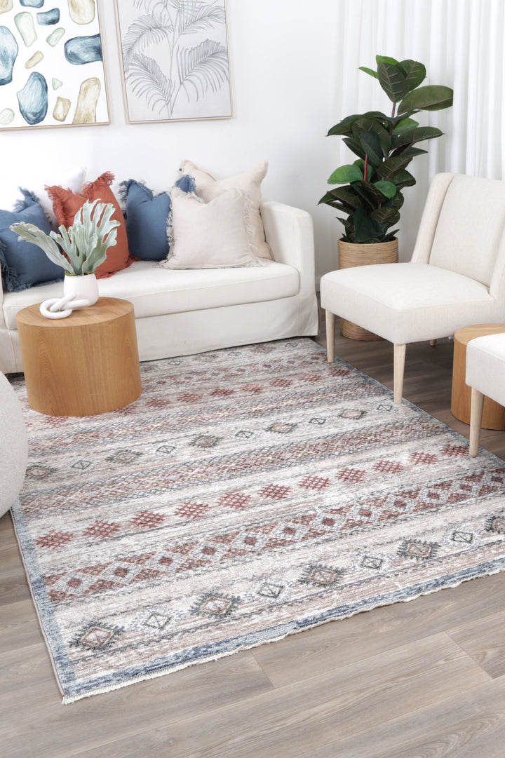 Chobi Vintage  Violetville Rust Multi Rug