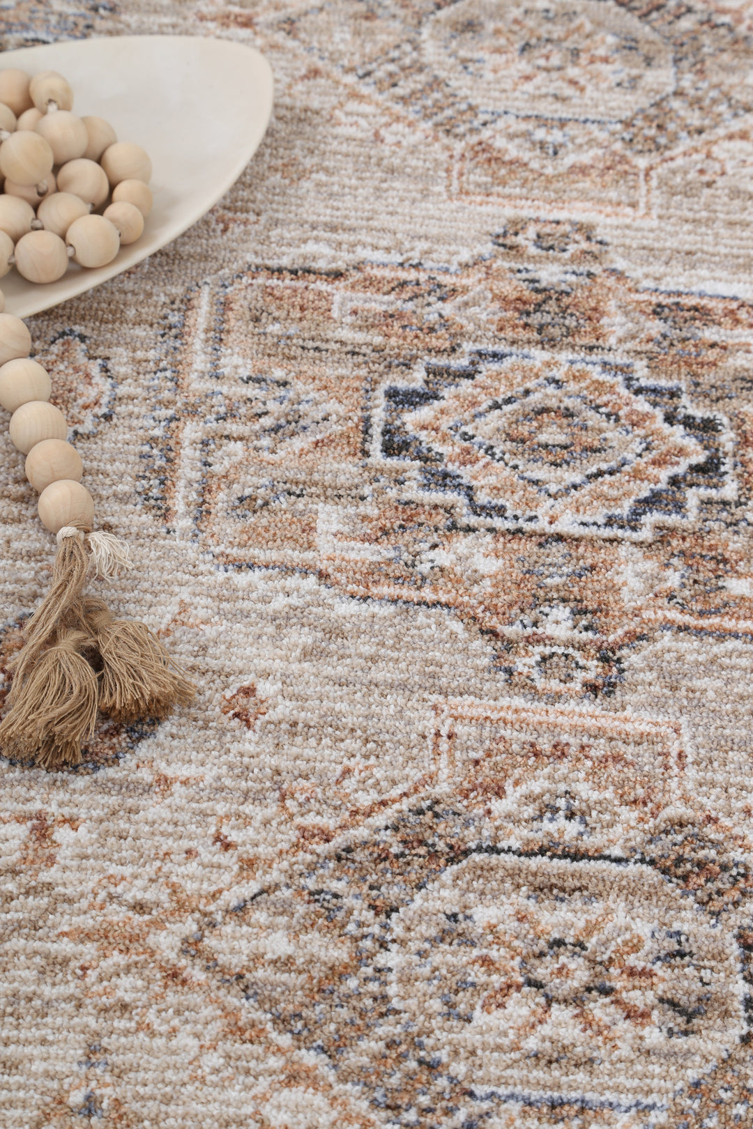 Chobi Vintage  Upton Beige / Rust  Rug