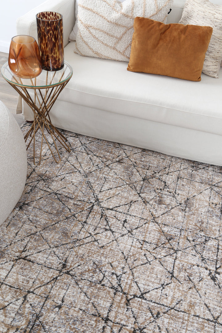 Chobi Vintage Riverside Grey / Beige Rug