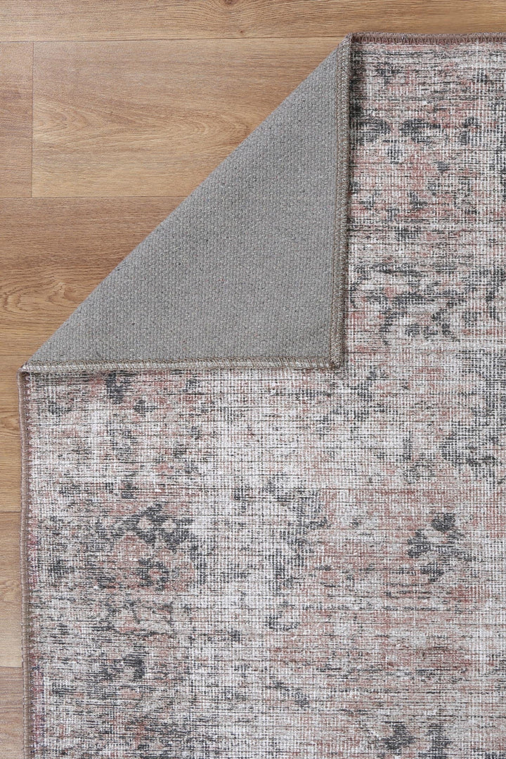 Tuttul Rust Machine Washable Rug