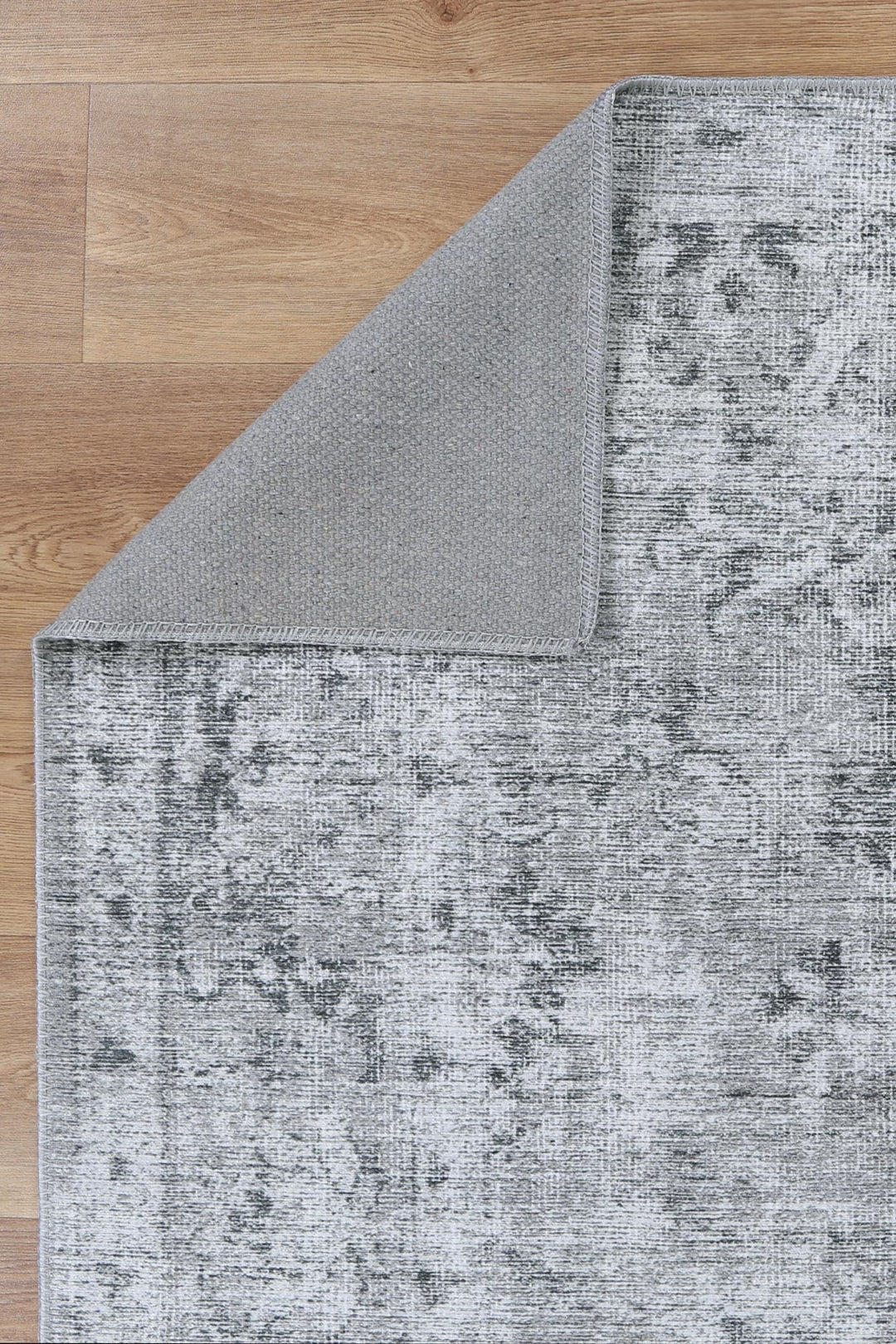 Tuttul Grey Machine Washable Rug