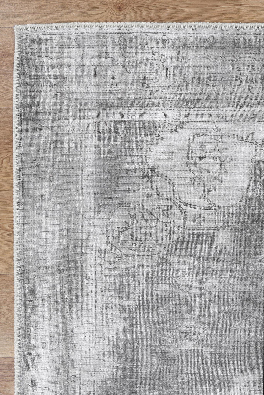 Isin Beige Machine Washable Rug