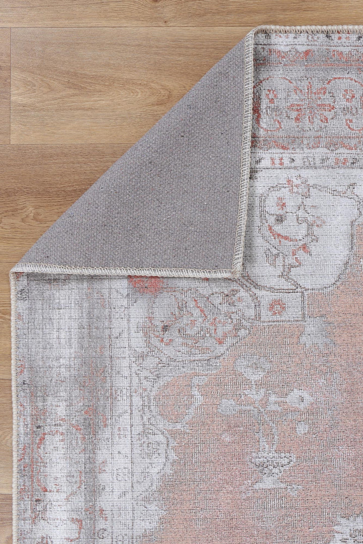 Isin Coral Machine Washable Rug