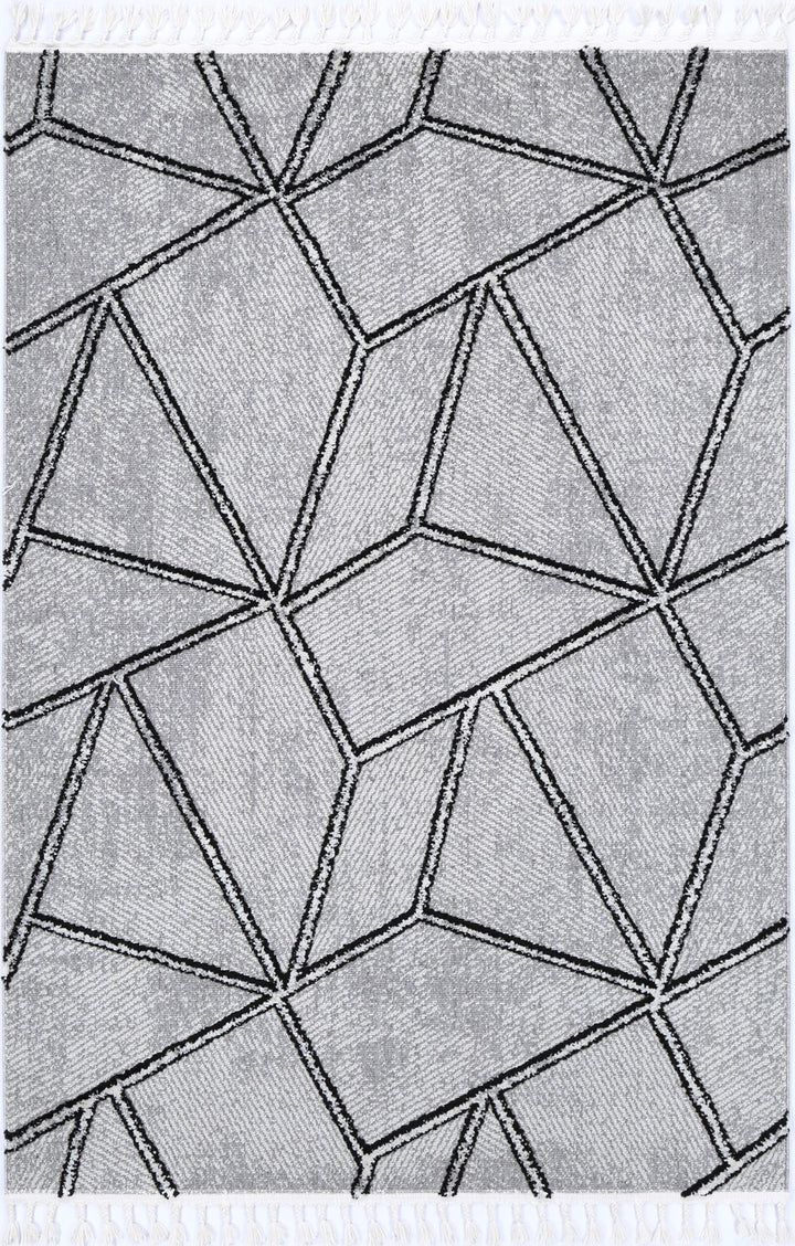 Origin Nora Geometric Ivory & Athracite Rug