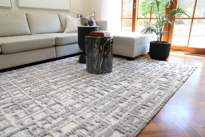 Origin Kubra Contemporary Grey Rug