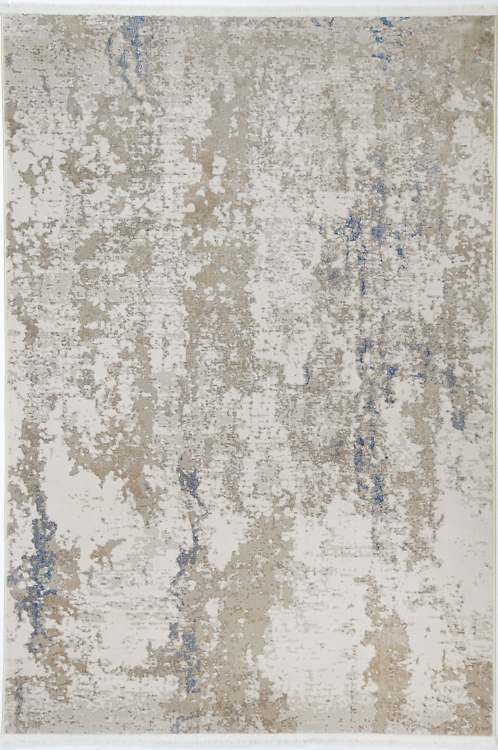 Paradiso One Modern Beige Blue Rug