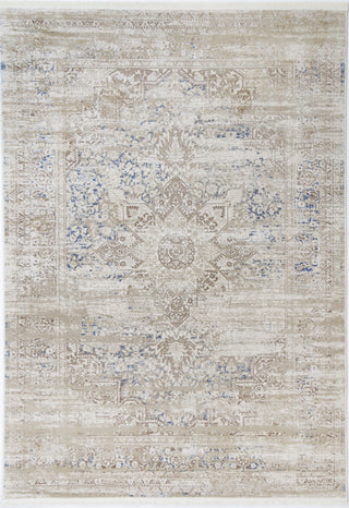 Paradiso Medalion Beige Blue Rug