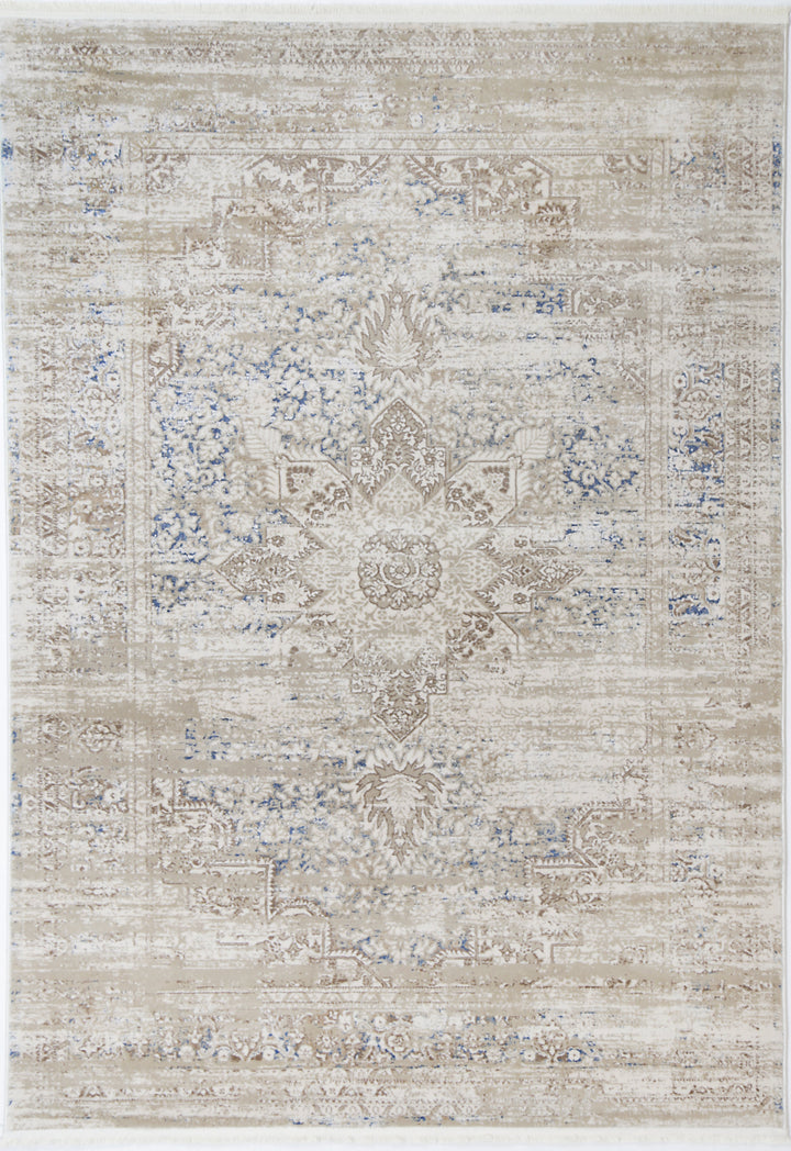 Paradiso Medalion Beige Blue Rug