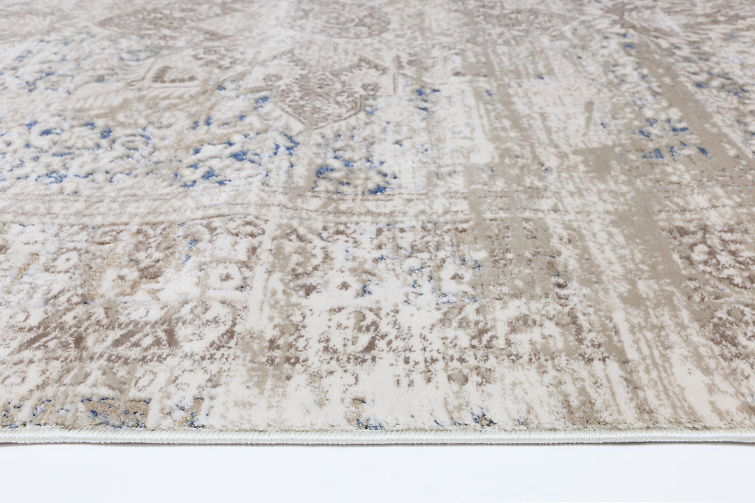Paradiso Medalion Beige Blue Rug