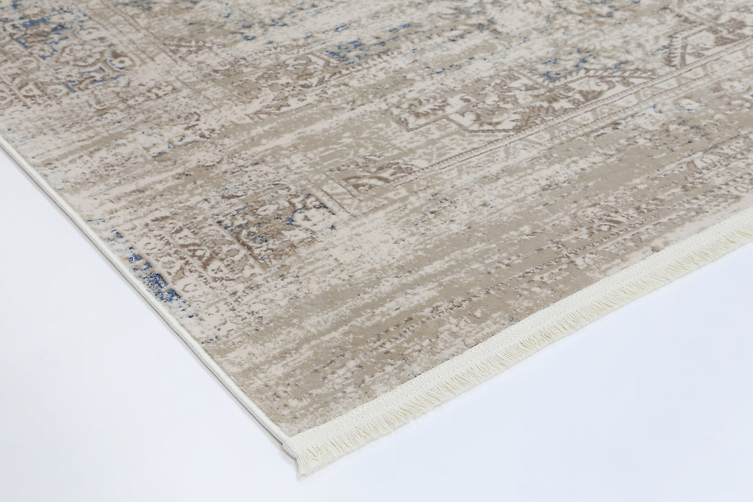Paradiso Medalion Beige Blue Rug