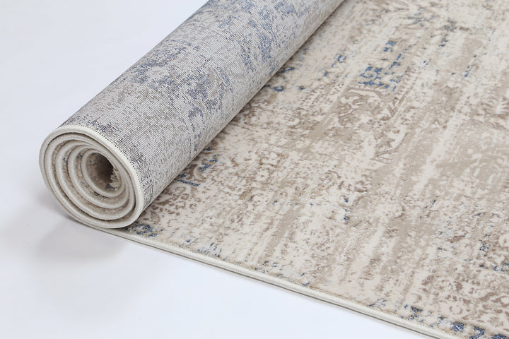 Paradiso Medalion Beige Blue Rug