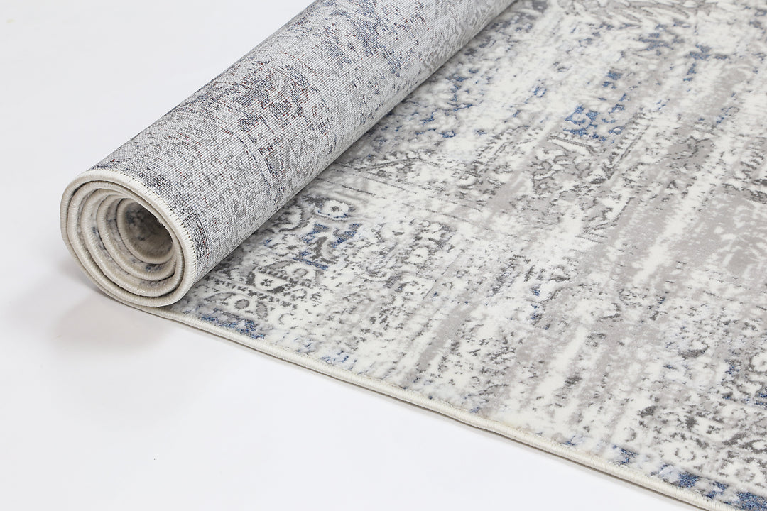 Paradiso Medalion Grey Blue Rug