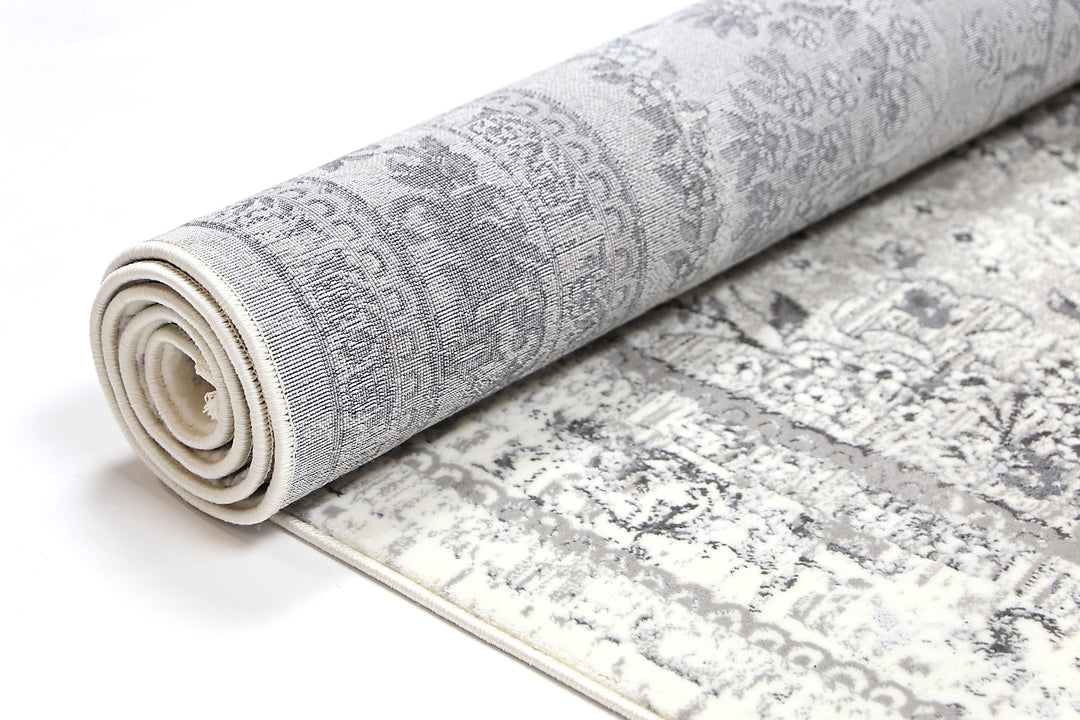 Paradiso Vintage Medalion Grey Rug