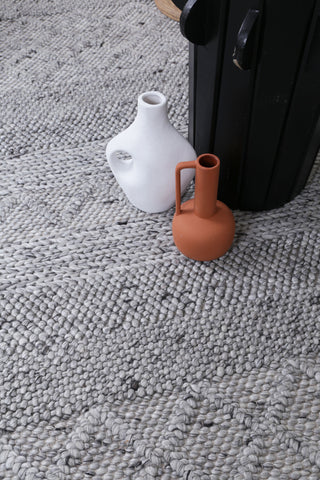 Bella Textured Multi Weave Steel Wool Rug