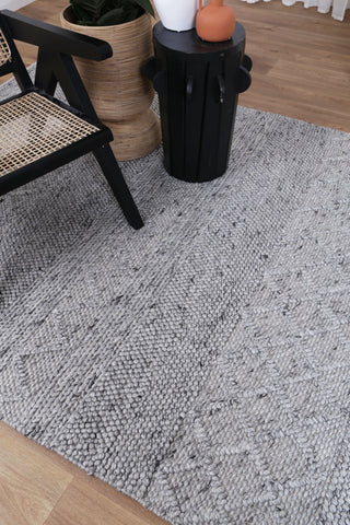 Bella Textured Multi Weave Steel Wool Rug