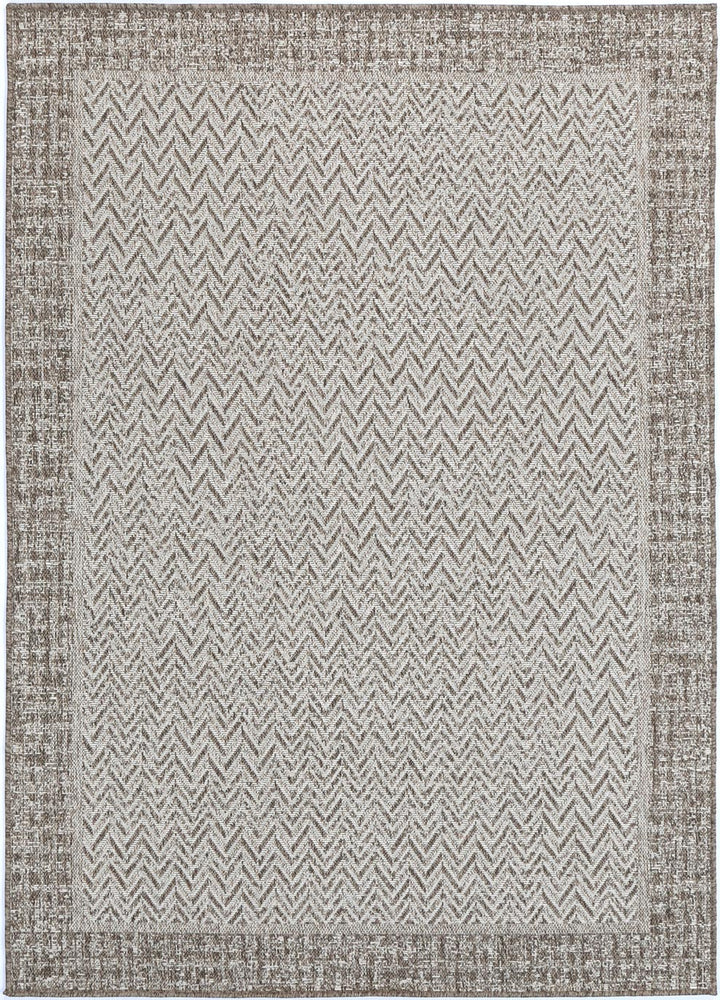 Alfresco Herringbone Beige Flatweave Rug