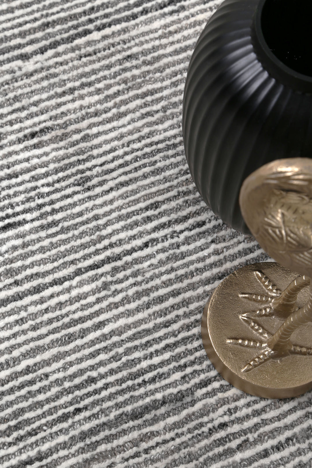 Manhattan Carbon Blended Viscose Rug