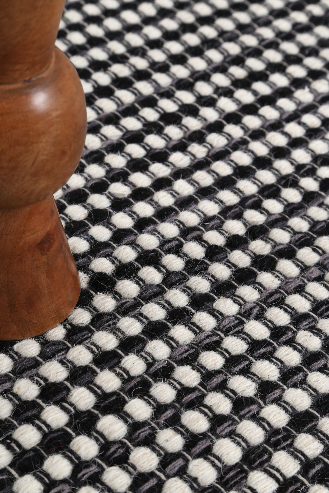 Nordic Charcoal Grey Reversible Wool Hall Runner