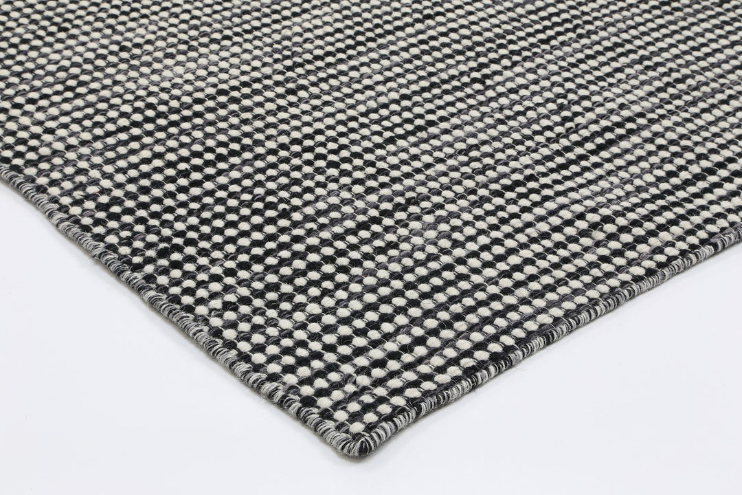 Nordic Charcoal Grey Reversible Wool Rug