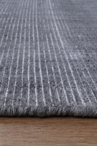 Byron Charcoal Wool Custom Size Rug