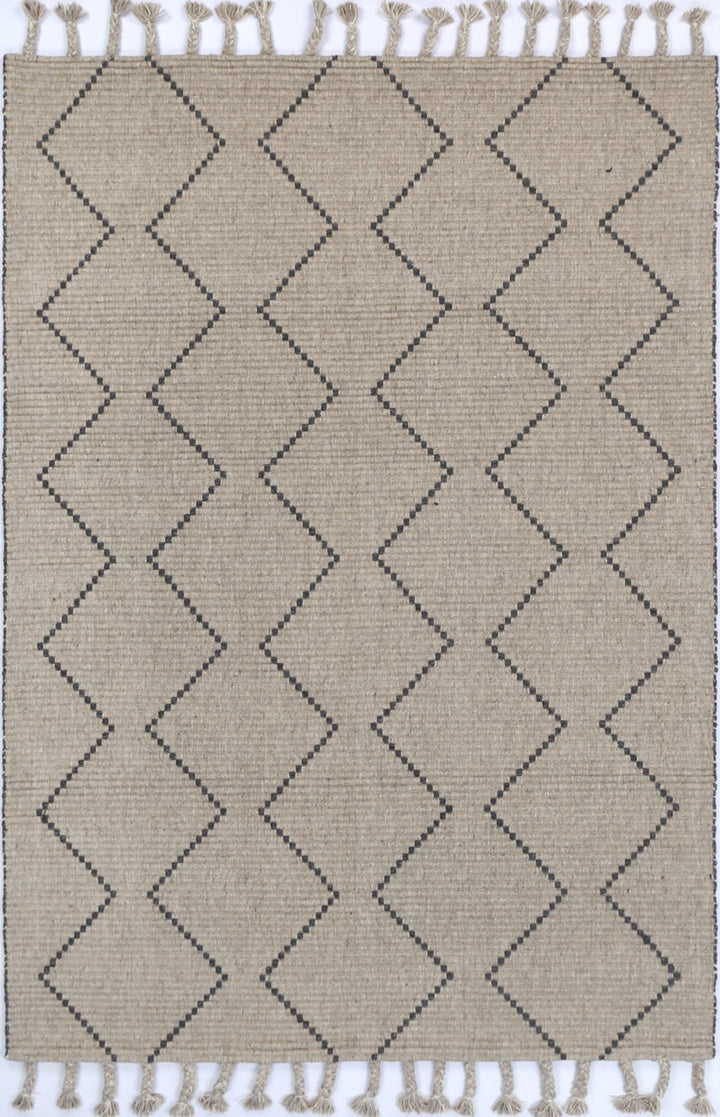 Petrus Diamond Tassel Ash Rug