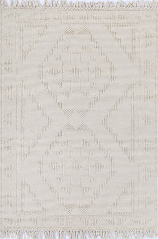 Diego Ornamental Beige Wool Rug