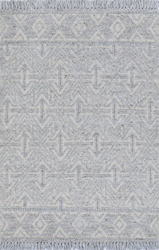 Diego Tribal Light Grey Wool Rug