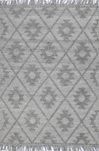 Diego Geometric Grey Multi Wool Rug