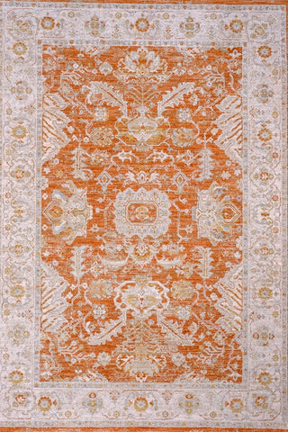 CRUCIAL Traditional Rug Rust