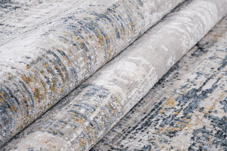 RIEKA Transitional  Light Grey Rug