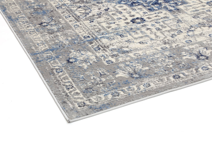 Delicate Navy Blue Oriental Rug
