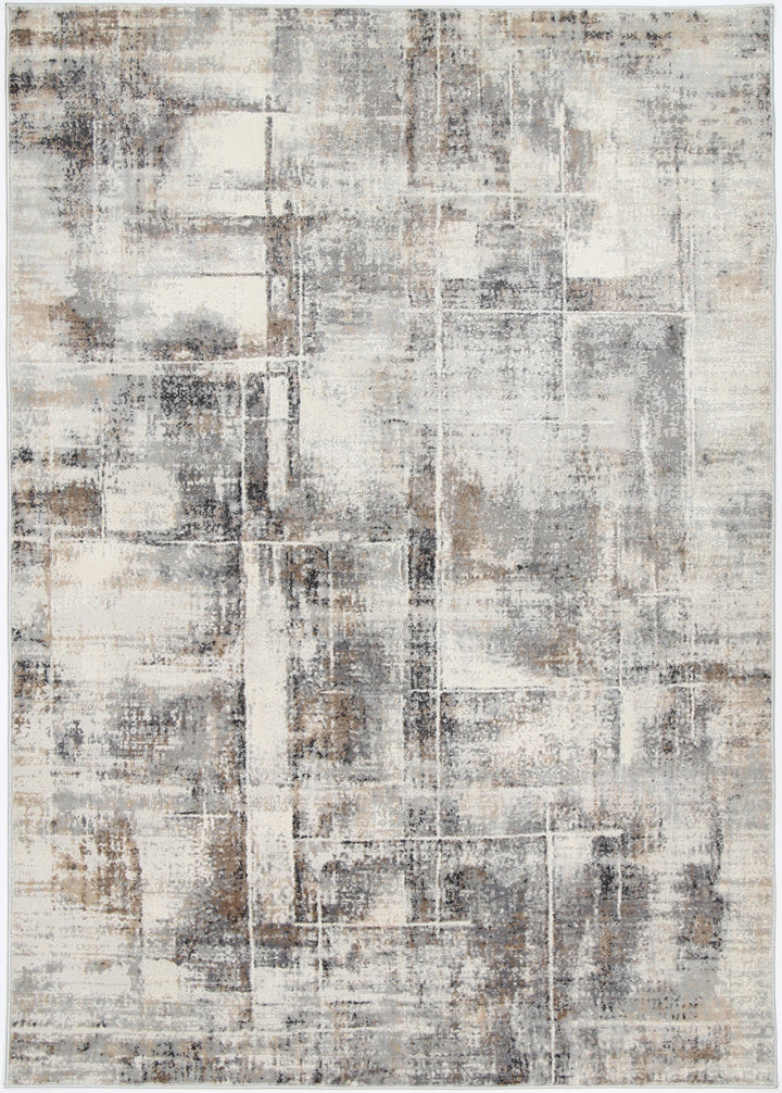 Delicate Beige Grey Modern Rug