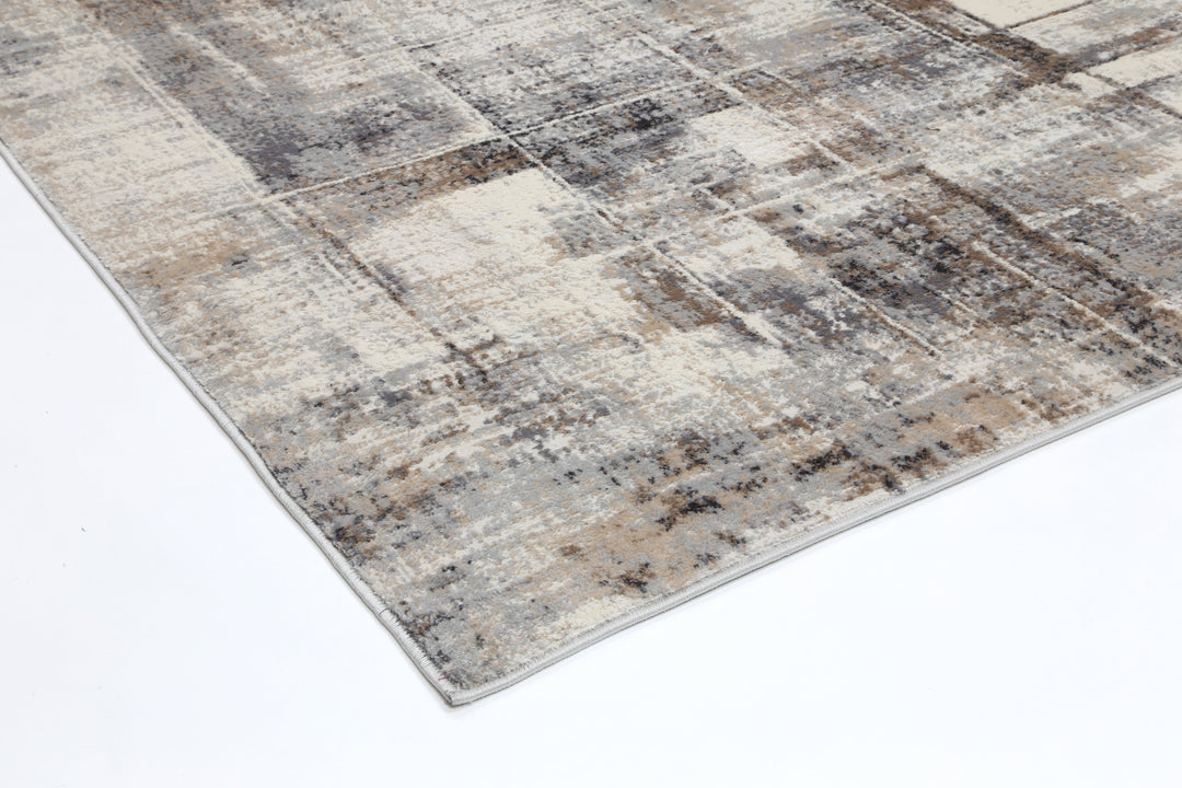 Delicate Beige Grey Modern Rug