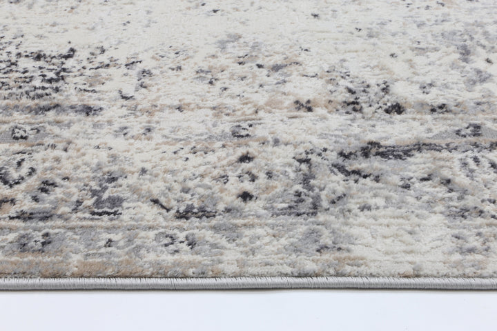 Delicate Beige Grey Contemporary Rug