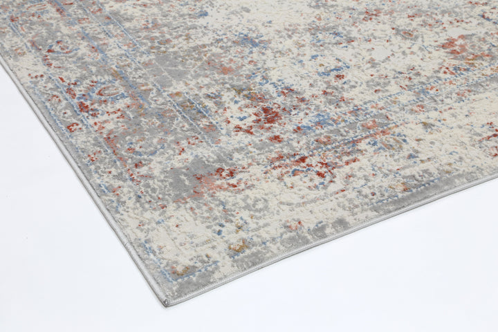 Delicate Multi Grey Contemporary Rug