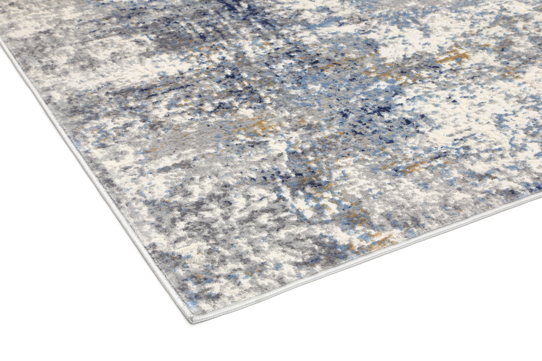 Delicate Navy Blue Modern Rug