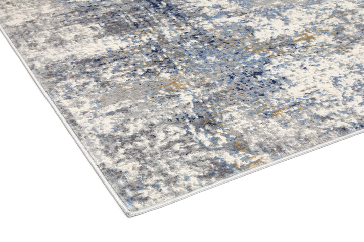 Delicate Navy Blue Modern Rug