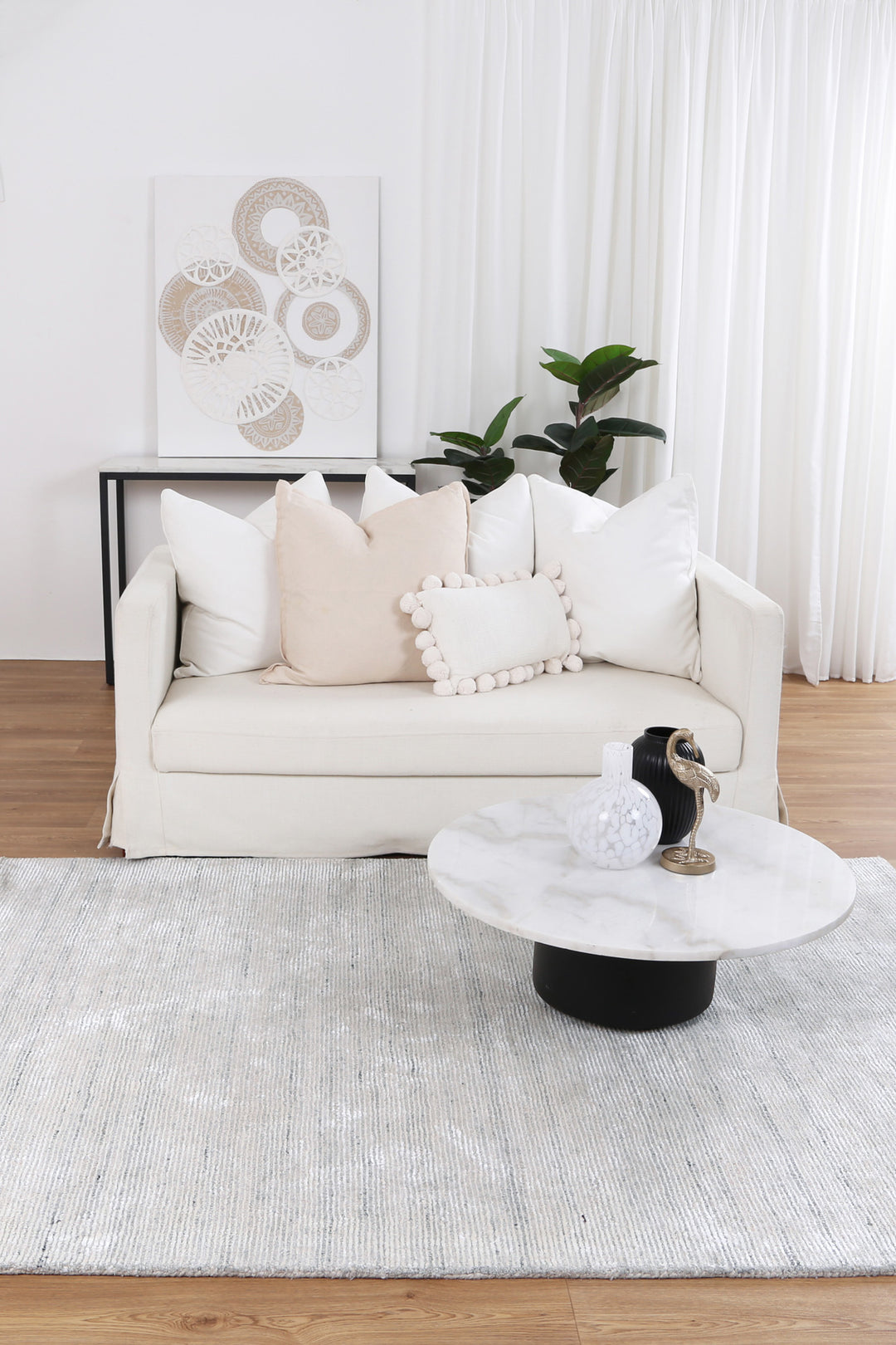 Manhattan Fog Blended Viscose Rug