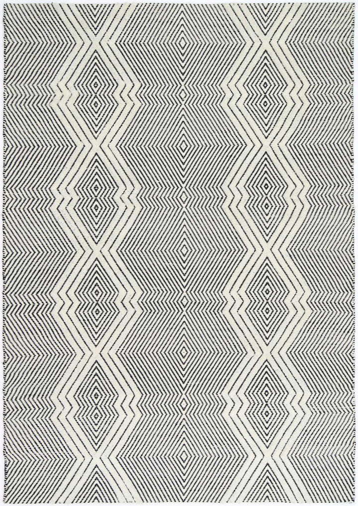 Kaiden Saw Ivory Wool  Rug
