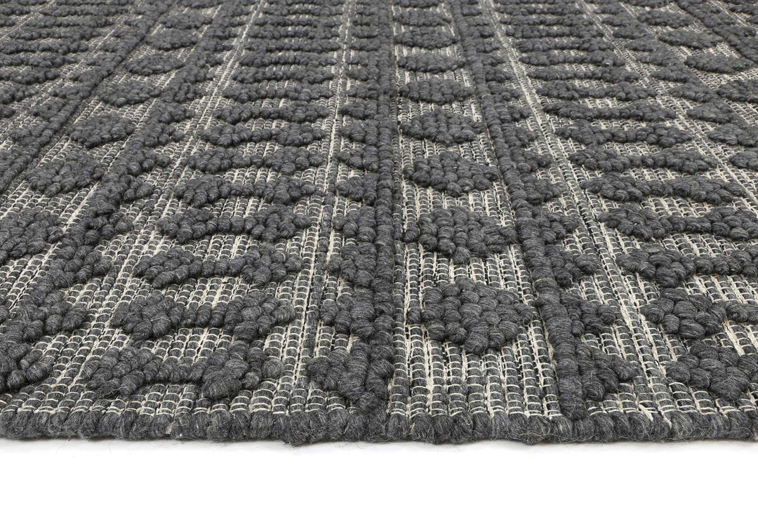 Kaiden Fine Tribal Grey Wool Rug
