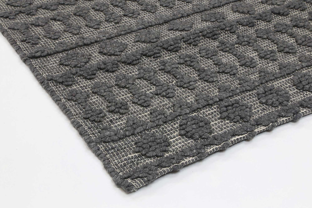 Kaiden Fine Tribal Grey Wool Rug