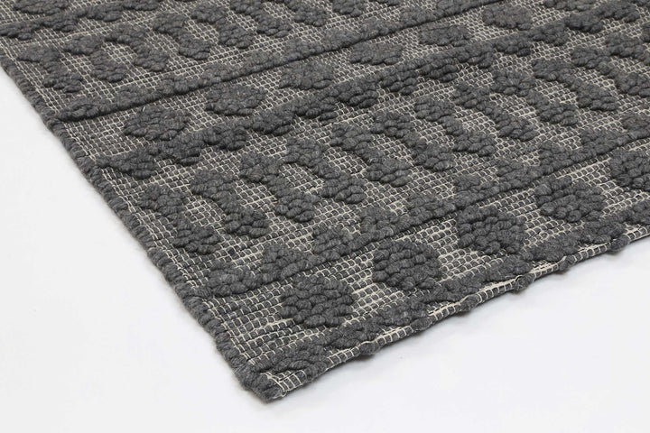 Kaiden Fine Tribal Grey Wool Rug