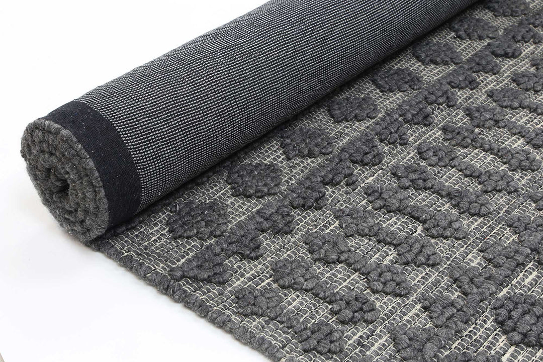 Kaiden Fine Tribal Grey Wool Rug