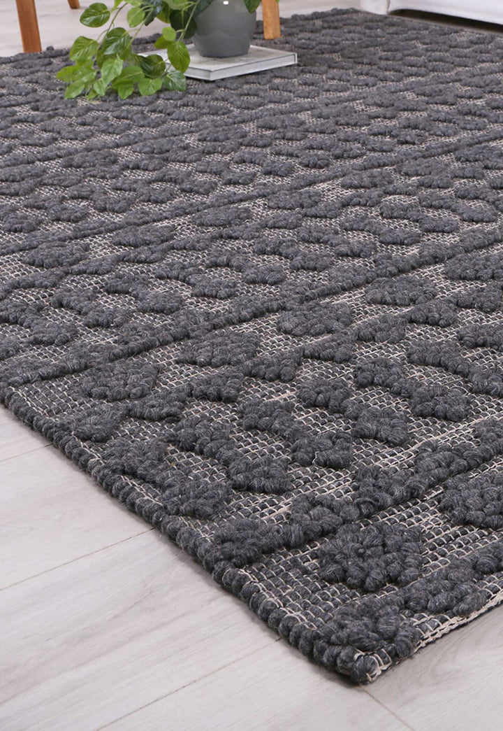 Kaiden Fine Tribal Grey Wool Rug