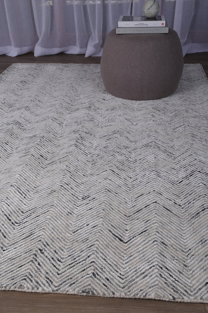 Herringbone Grey Rug