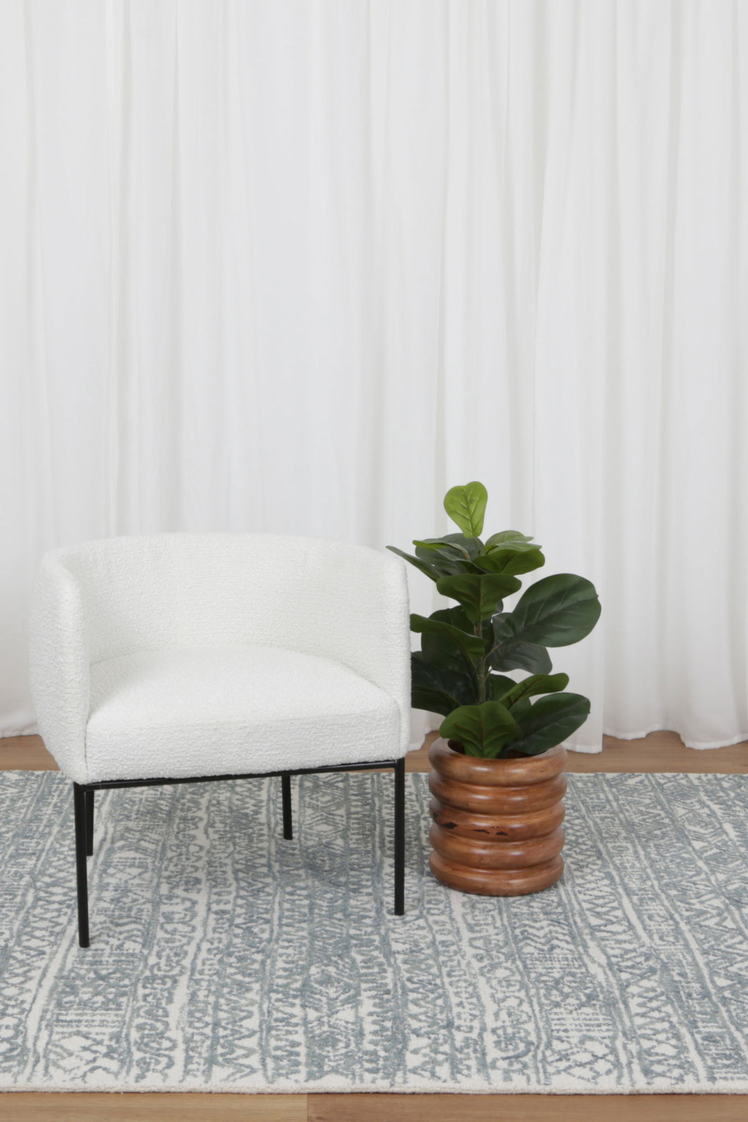 Inca 01A Blue Wool Rug